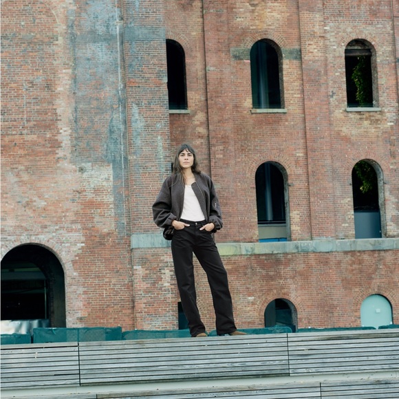 Zara Grey Oversized Bomber (XS) - Picture 4 of 4